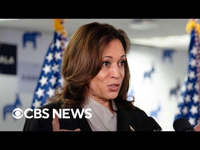 Kamala Harris lays out platform in speech to campaign staffers