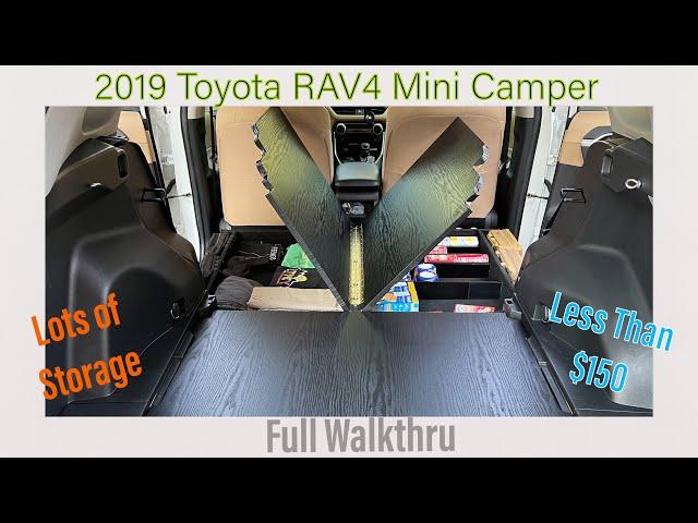 Full Tour of My $150 RAV4 CAMPER Build! Simple & Easy
