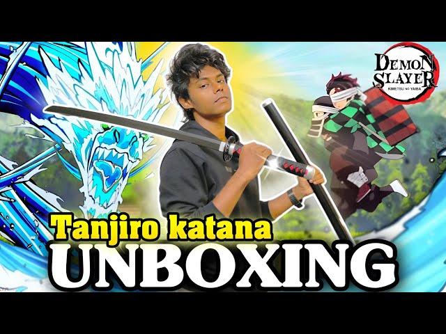 DEMON SLAYER Tanjiro katana unboxing and review | pocket toon