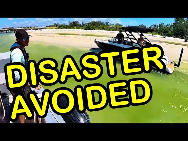 Quick Thinking Prevents Being Swept Out to Sea! | Grounding 25ft Yamaha