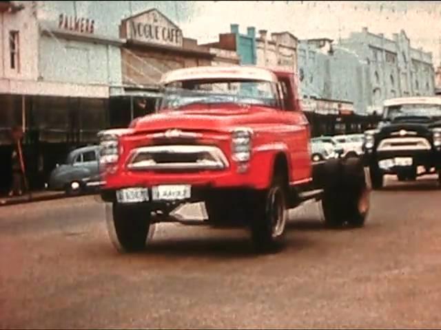 City Showroom comes to the Country (IH trucks touring Australia 1950'S)