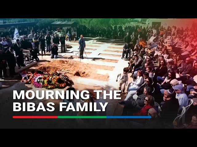 Friends and family mourn Bibas family at funeral | ABS-CBN News