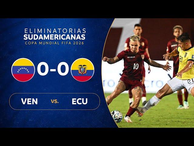 VENEZUELA vs. ECUADOR [0-0] | RESUMEN | ELIMINATORIAS SUDAMERICANAS | FECHA 5