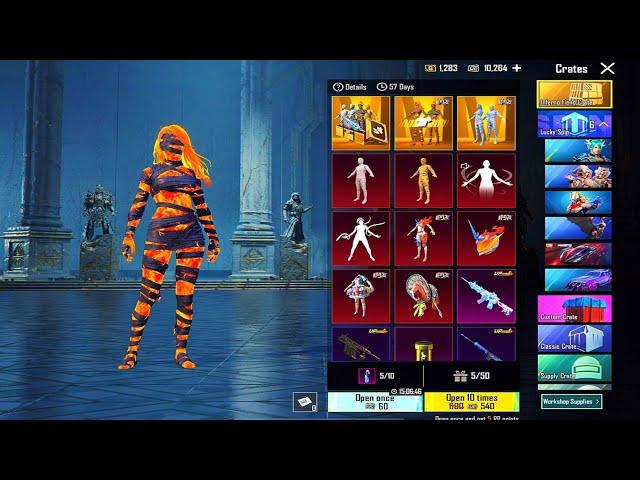 New Ultimate Mummy Set & M416 lv 8 Crate Opening  Only 10k Uc #pubgmobile #pubgcrateopening