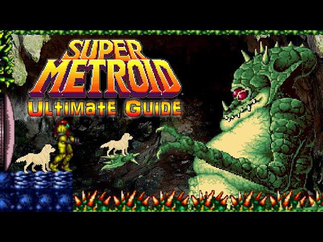 #Metroid Super Metroid - SNES - ULTIMATE GUIDE - 100% Items, Full Map Completion, ALL Endings!