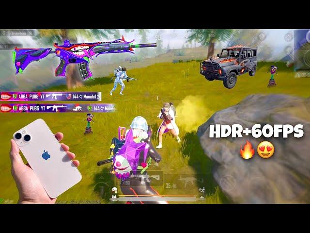 iPhone 13 HDR+60FPS Pubg Test / Fastest 4 Fingers Gameplay 2024 / IOS New Update!