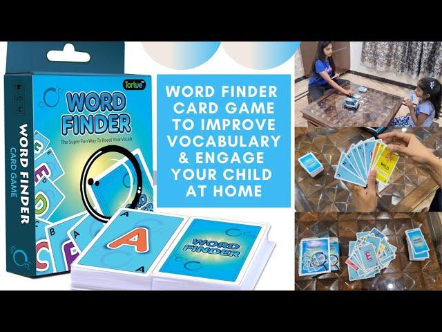 Playing 'Word Finder' card game with my daughter | Engage kids at home | Kids activities in lockdown