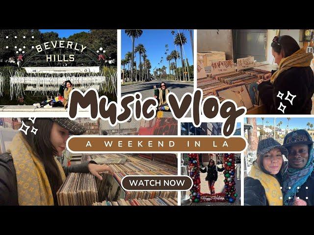 Music Vlog: Los Angeles trip, Ameoba Music, The Record Palour, LP Vinyl Bar, Car with no driver...