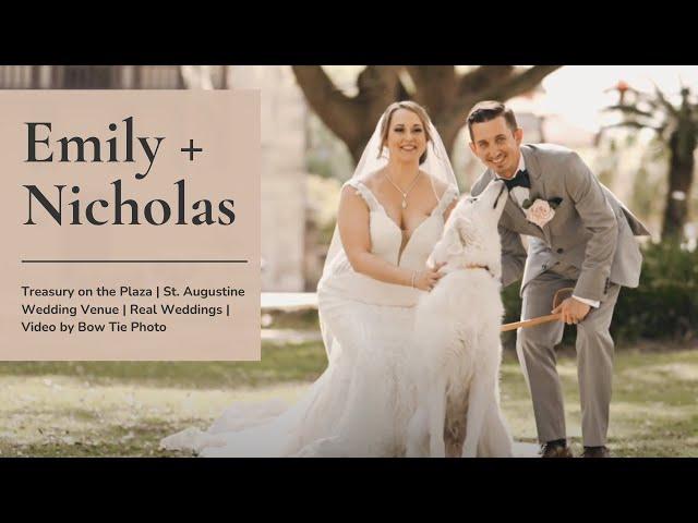 Emily + Nicholas' Wedding at The Treasury on The Plaza | St. Augustine Wedding Venue