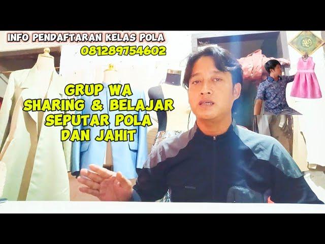 kelas pola dan jahit yudi setiawan #kursuspolaonline #kelaspolayudisetiawan #belajarpola