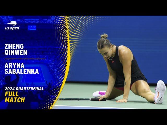 Zheng Qinwen vs. Aryna Sabalenka Full Match | 2024 US Open Quarterfinal