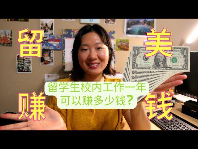 美国留学生校内工作一年可以赚多少钱? | How Much Can You Make Working On Campus Part-Time As an International Student?