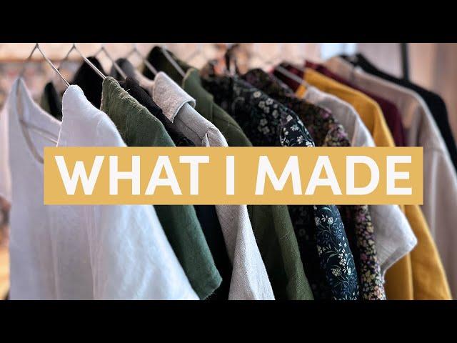 Everything I Made Spring + Summer 2022 | Tried-and-true INDIE SEWING PATTERNS for a me-made wardrobe