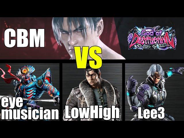 CBM (Jin) vs eyemusician, LowHigh, Lee3 (TEKKEN 8 - 체베망 vs 아뮤, 로하이, 리삼)