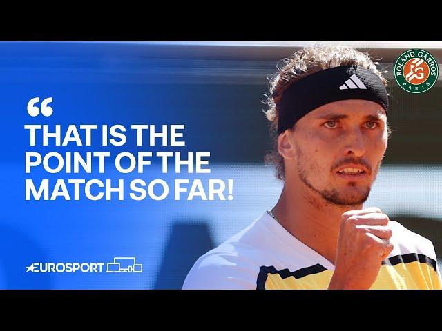 That is STUPIDLY good from Alexander Zverev  | 2024 French Open 