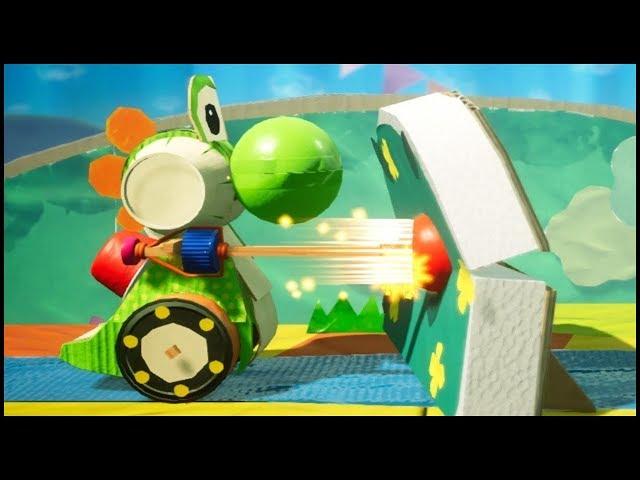 Go-Go Yoshi - Go-Go Land | 2-Player CO-OP | Yoshi's Crafted World Walkthrough | BASEMENT