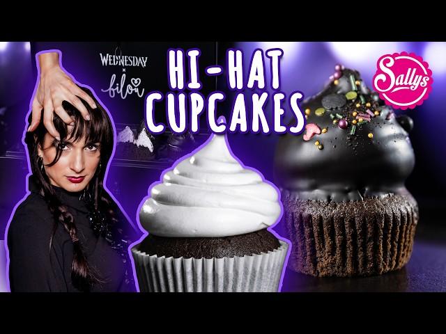 Elas Wednesday Geburtstags Party / Oreo Hi-Hat Cupcakes / Lamington Naked Cake / softe Cookies