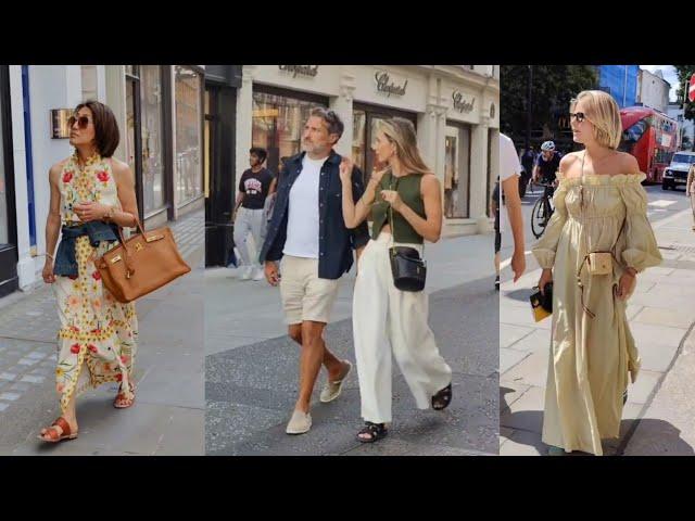 Unique Street Style! Discover the Best London Trends for Summer. Quiet Luxury and old money Style.