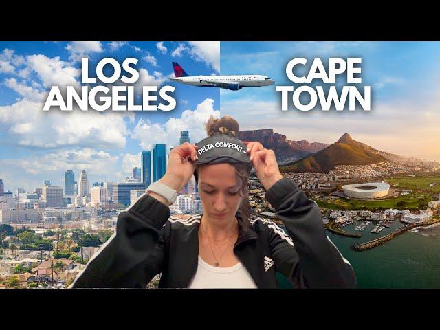 Flying from Los Angeles to Cape Town, South Africa on Delta Comfort Plus! ️