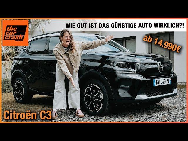 Citroen C3 im Test (2024) Wie gut ist das Auto ab 14.990€ wirklich?! Fahrbericht | Review | Preis