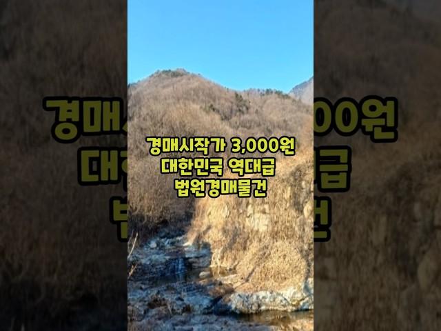[ 경매 시작가 3천원 역대 최저가 물건  ] (주)남서울부동산 중개법인 박용한 대표 추천