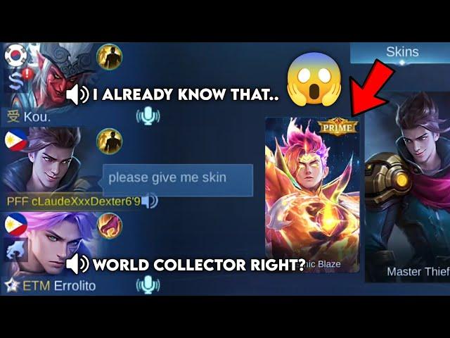 CLAUDE "NO SKIN" PRANK IN HIGH RANK!! (GONE WRONG!) THEY PREDICTED EVERYTHING THAT WILL HAPPEN MLBB