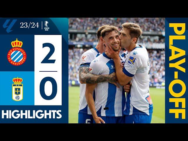  RESUM FINAL PLAYOFF (Tornada) Espanyol 2-0 Oviedo | #LaLigaHighlights