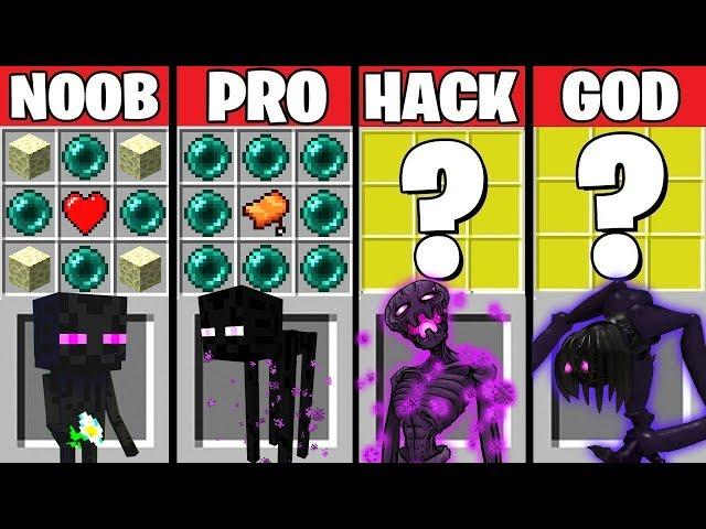 Minecraft Battle: ENDERMAN CRAFTING CHALLENGE ~ NOOB vs PRO vs HACKER vs GOD – Evolution Animation