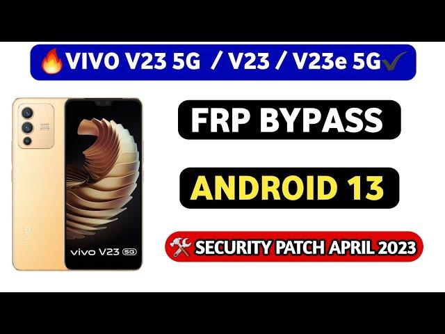 Vivo V23 5G Frp Bypass Android 13 2023 || V23e Frp Bypass Android 13 || Reset Settings Not Working