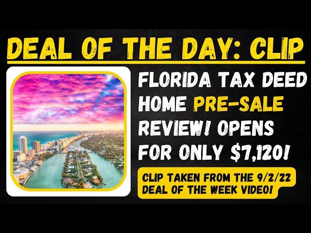 Baker, FL Tax Sale Home Opens for only $7,120!! - Deal of the Day