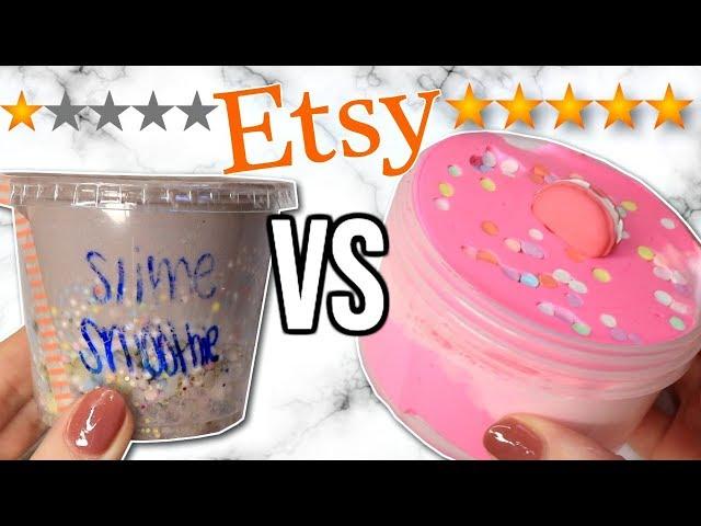 1 STAR vs 5 STAR Etsy Slime Shop Review!