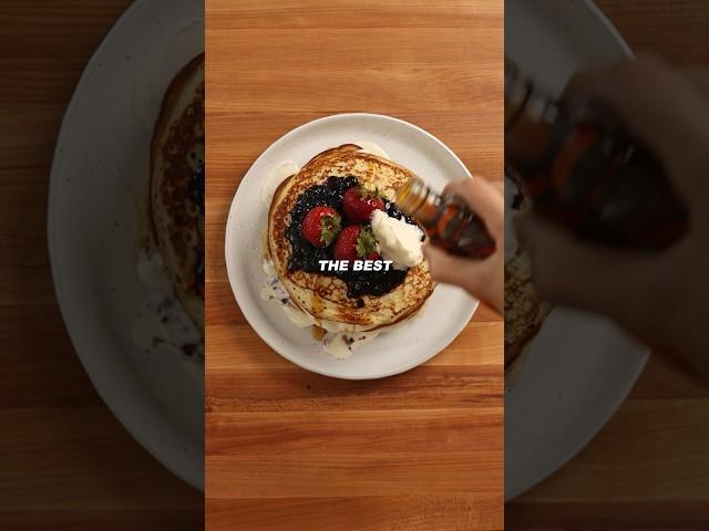 Pancakes over waffles #cooking #foodasmr #food #recipe