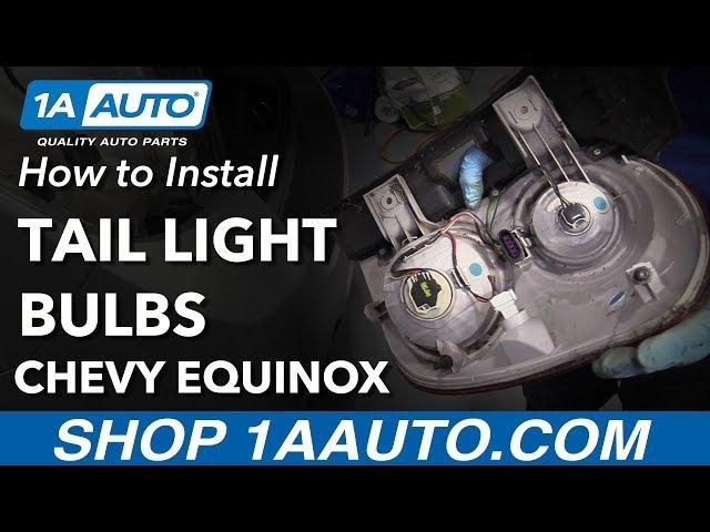 How to Replace Tail Light Bulbs 10-17 Chevy Equinox