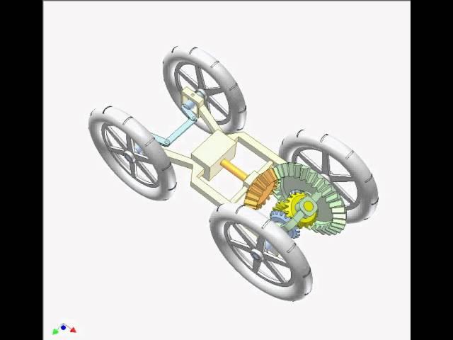 Car Differential with Bevel Gears 1