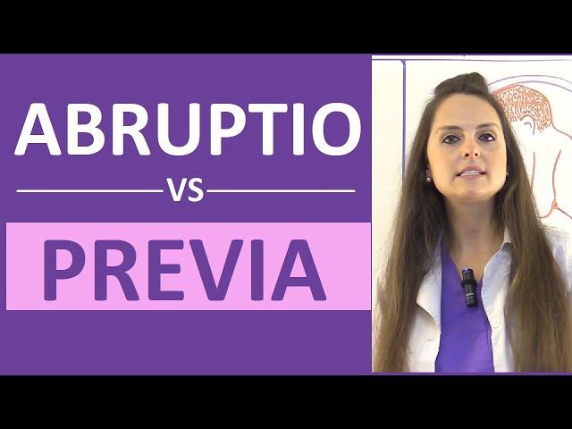 Abruptio Placentae vs Placenta Previa Nursing NCLEX Symptoms Causes Management (Placental Abruption)