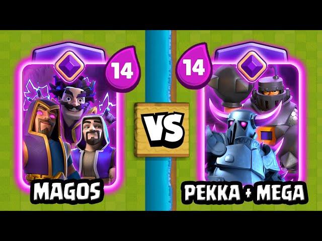 PEKKA + MEGAKNIGHT vs TRIO of WIZARDS | WHICH IS BETTER? | Clash Royale