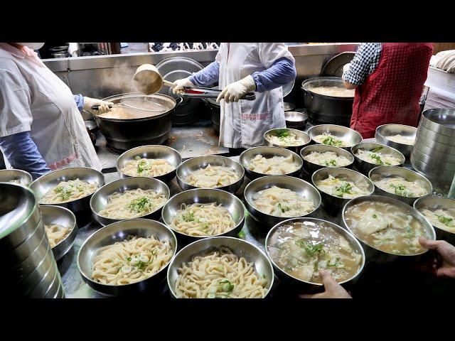 Amazing! Super Speed Korean Handmade Noodles, Top 4 Korean Street Foods