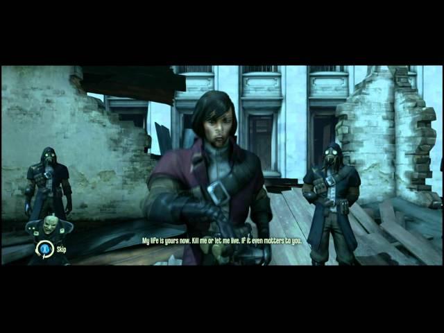 Dishonored - Knife of Dunwall DLC: Low Chaos Ending (Billie Lurk Dead + Alive Scene)