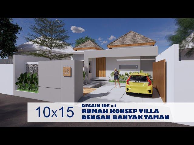 DESAIN RUMAH KONSEP VILLA,  BANYAK TAMAN I EPS 1 @madearsitektur