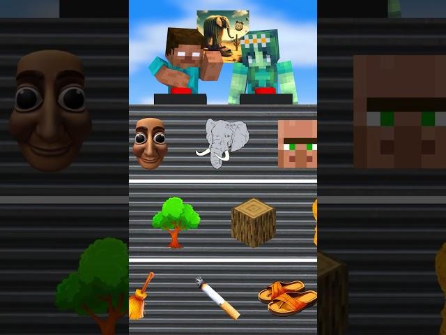 Construct  BRAINROT meme in Minecraft