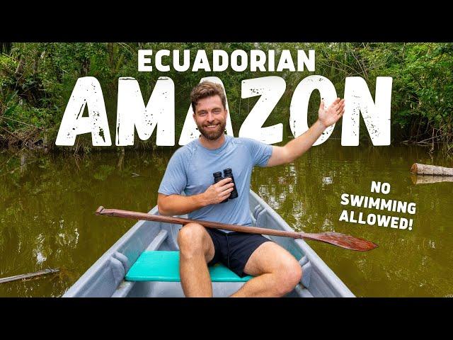 WE TRAVELED DEEP INTO THE AMAZON RAINFOREST! - Ecuador