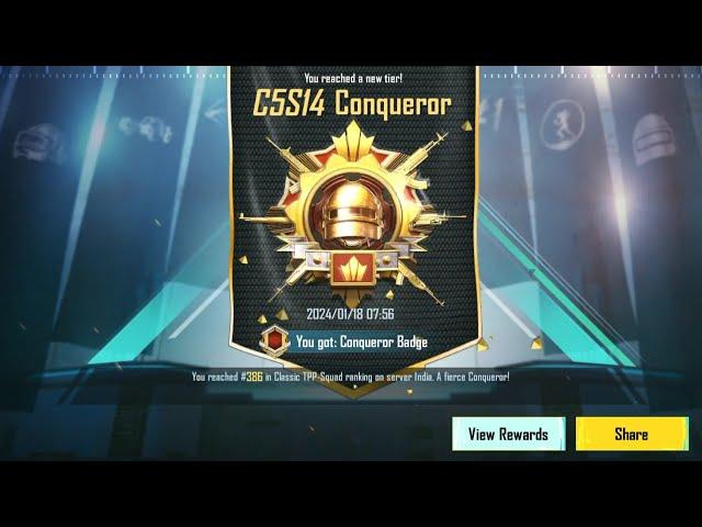 Finally I reached the Conqueror C5S14