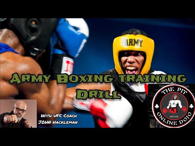 Army Boxing Training Drill with UFC Coach John Hackleman