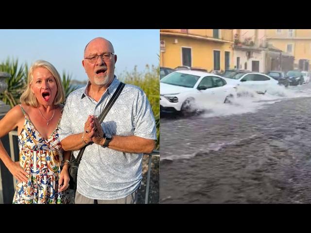 Severe Flooding in Parts of Sicily & Visiting Our PIZZA place!