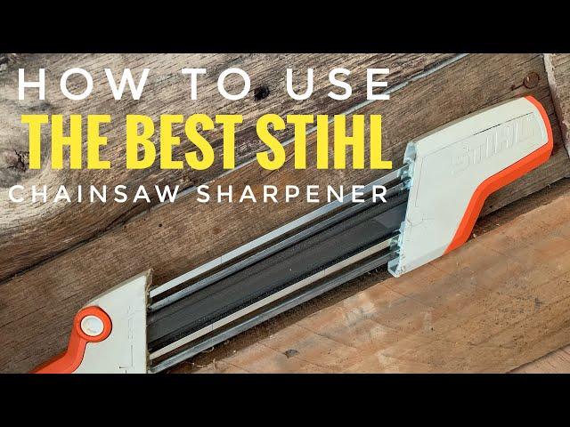 How to use the best and easiest Stihl 2 in 1 chainsaw sharpener