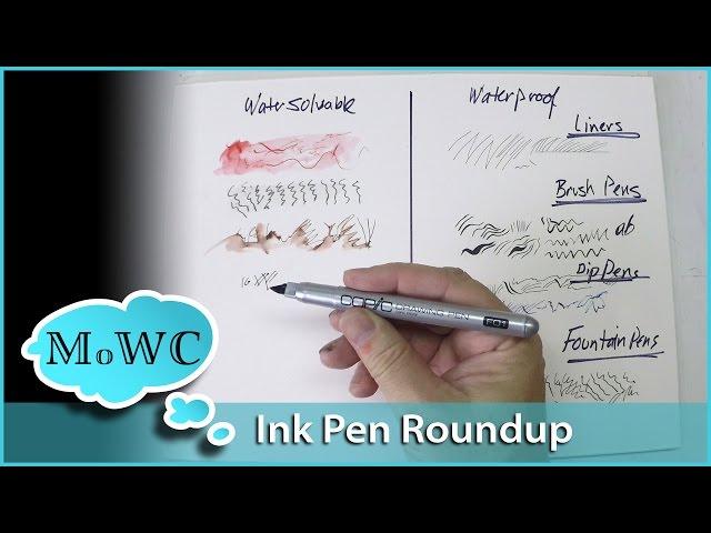 Ink Pen Roundup for Watercolor Line & Wash