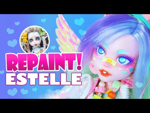 Repaint! Estelle the Pastel Rainbow Art Doll - H ALI Crafts Collaboration