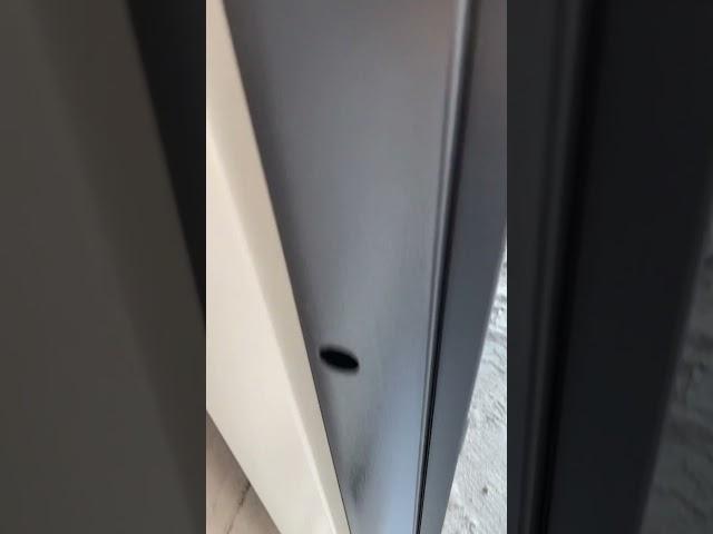 Дверь входная с зеркалом Кристалл Редфорт антрацит