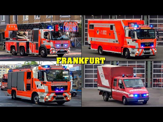 [PRESSLUFT & BULLHORN ACTION] - Feuerwehr FRANKFURT | Großer Einsatzfahrten Zusammenschnitt!