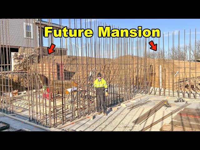 Building The Walls For My Farm's HUGE Mansion! (Pt. 1)